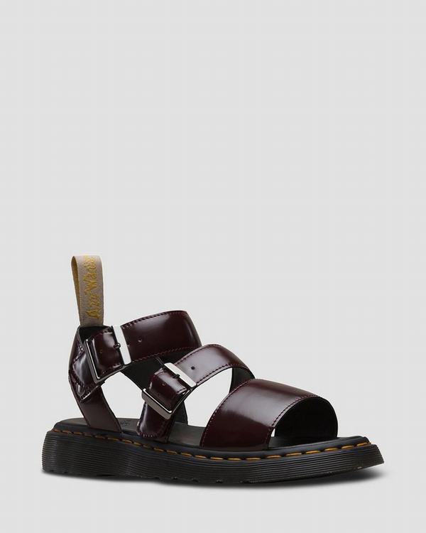 Dr Martens Dámské Sandály Vegan Gryphon Červené, CZ-569408